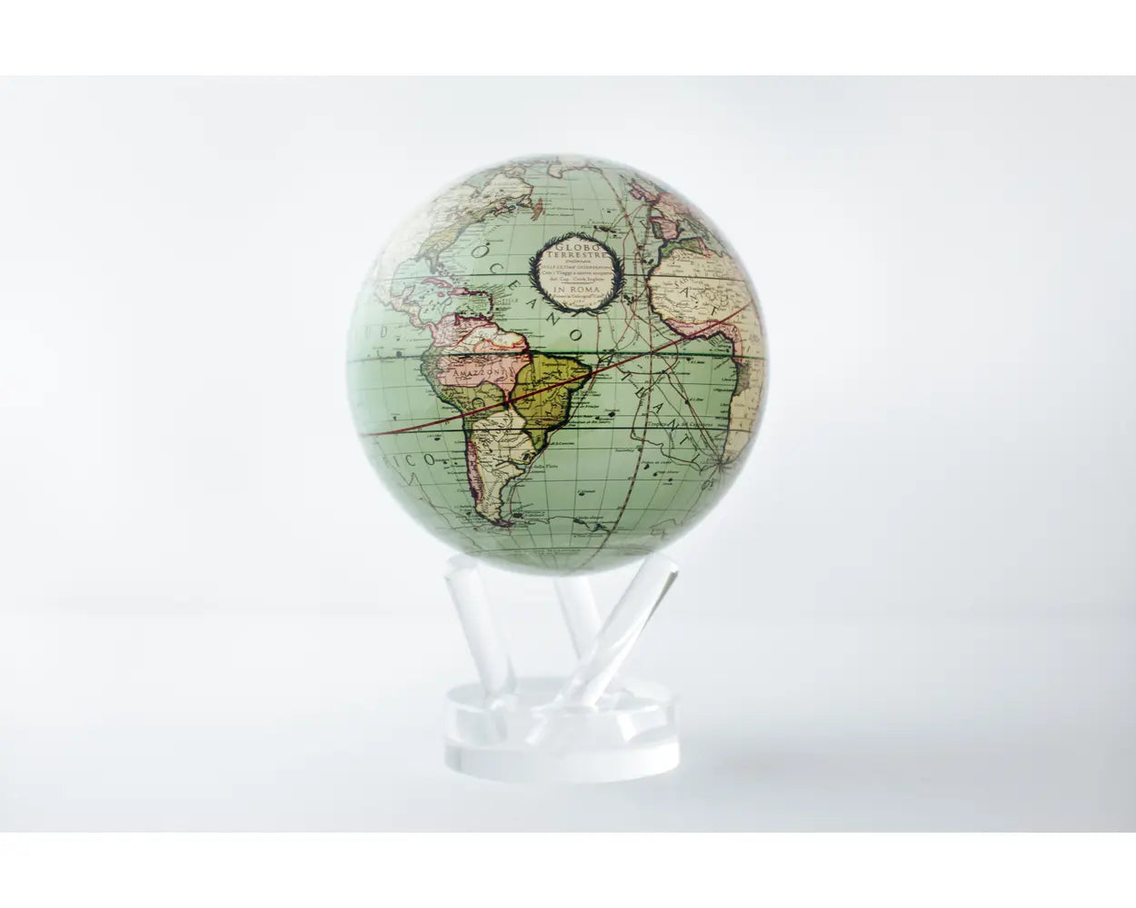 Globe World Antique Terrestrial Green