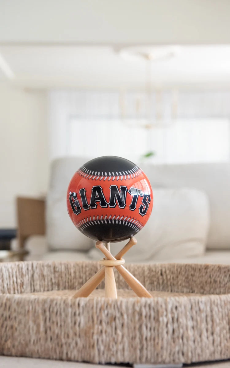 MLB Los Angeles Dodgers Ball with Bat Stand